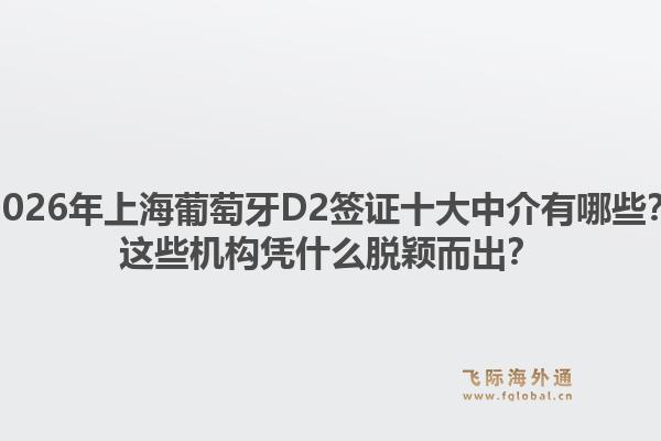 2026年上海葡萄牙D2签证十大中介有哪些？这些机构凭什么脱颖而出？1.jpg