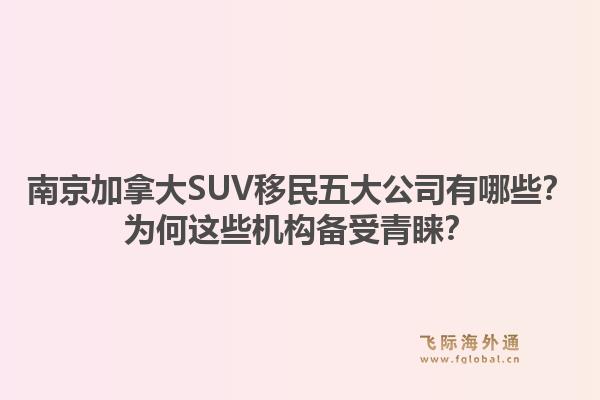 南京加拿大SUV移民五大公司有哪些？为何这些机构备受青睐？1.jpg