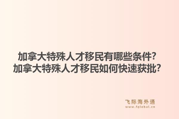 加拿大特殊人才移民有哪些条件？加拿大特殊人才移民如何快速获批？1.jpg
