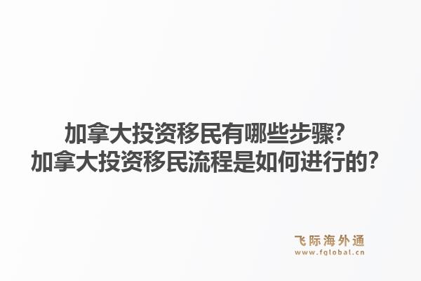 加拿大投资移民有哪些步骤？加拿大投资移民流程是如何进行的？1.jpg