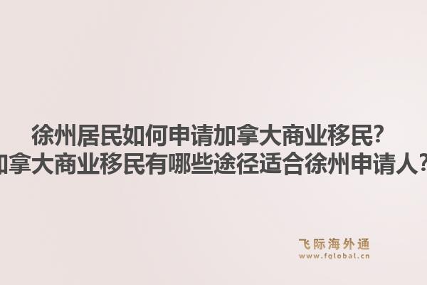 徐州居民如何申请加拿大商业移民？加拿大商业移民有哪些途径适合徐州申请人？1.jpg