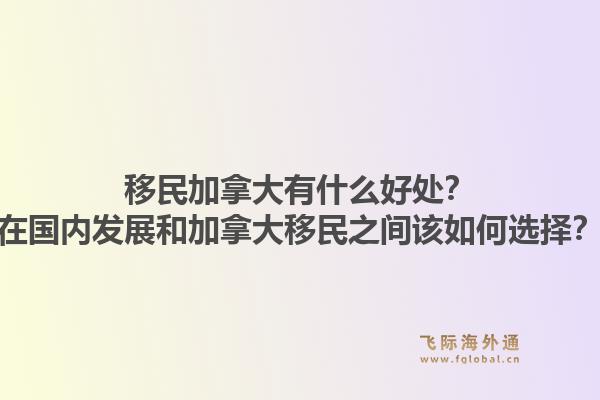 移民加拿大有什么好处？在国内发展和加拿大移民之间该如何选择？1.jpg