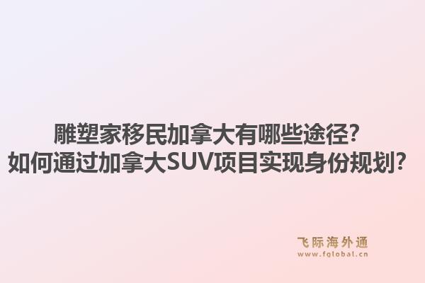 雕塑家移民加拿大有哪些途径？如何通过加拿大SUV项目实现身份规划？1.jpg