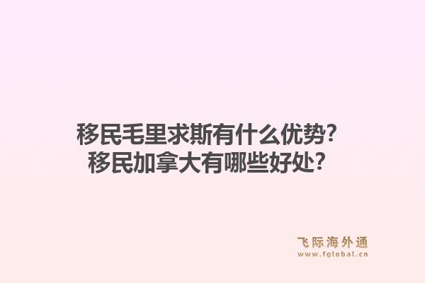 移民毛里求斯有什么优势？移民加拿大有哪些好处？